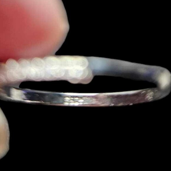 โจ Elegant Sterling Silver Pink Cushion-Cut Halo Ring โจ - Picture 6 of 7